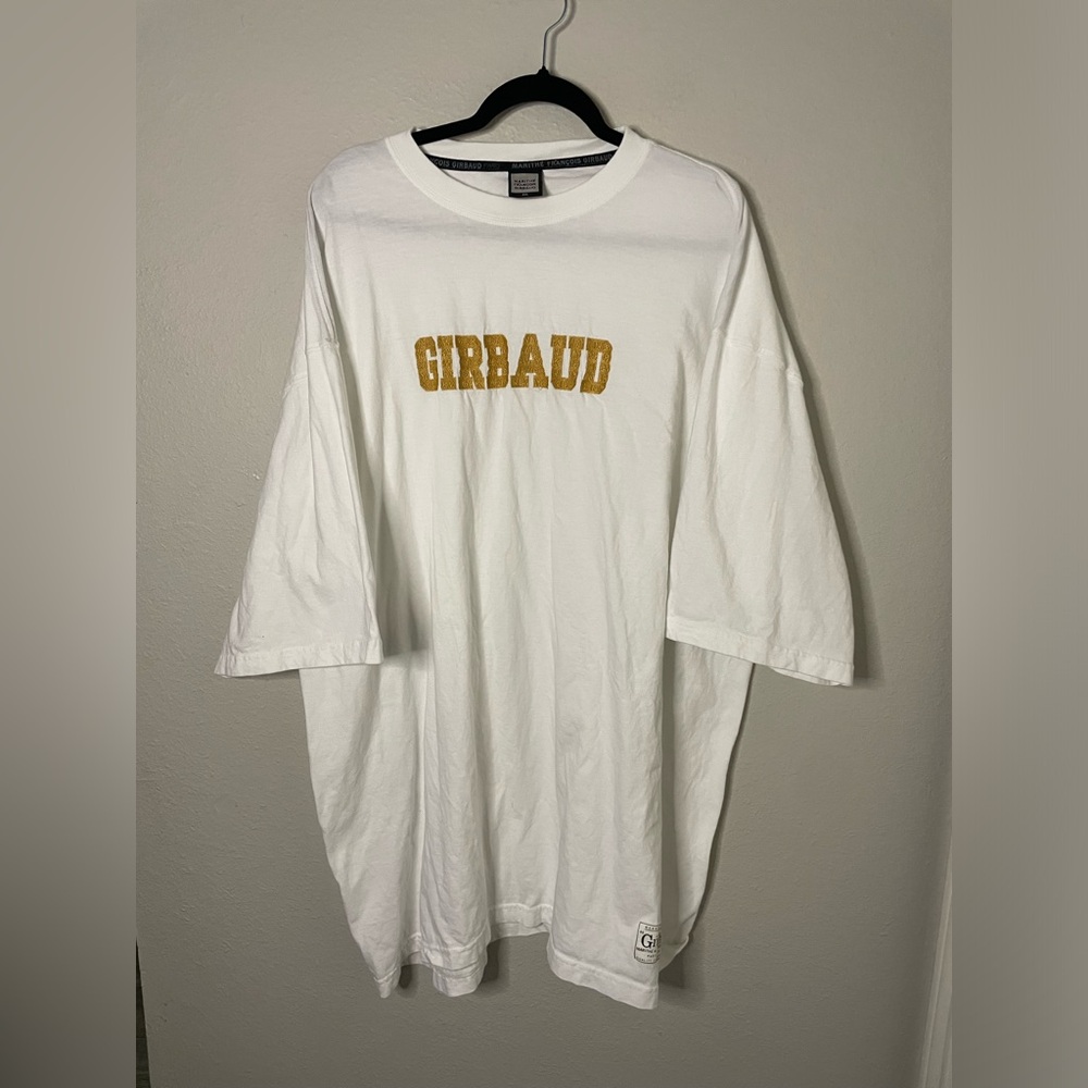 Marithe Francois Girbaud Mens T Shirt XXXL White Spellout Embroidered Modern
